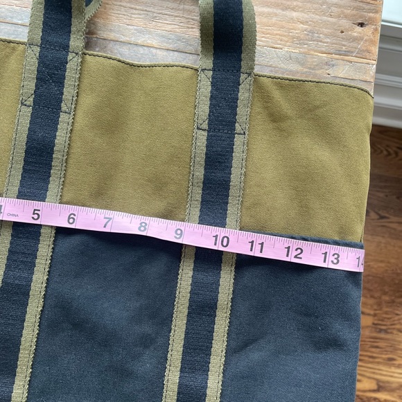 💥VINTAGE HERMES FOURRE TOUT BAG | TOTE BAG COLORS BLACK & ARMY GREEN🧶 - Picture 9 of 10